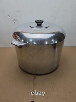 Vintage Magnalite GHC 12 Quart Round Dutch Oven Stock Pot + Lid Made in USA RARE