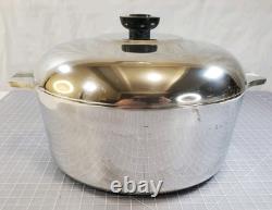 Vintage Magnalite GHC 4248 5-Quart Round Dutch Oven Stock Pot with Lid USA EUC