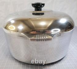 Vintage Magnalite GHC 4248 5-Quart Round Dutch Oven Stock Pot with Lid USA EUC