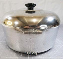 Vintage Magnalite GHC 4248 5-Quart Round Dutch Oven Stock Pot with Lid USA EUC