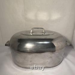 Vintage Magnalite Wagner Ware Sidney 4627-M Oval Dutch Oven Roaster with Lid