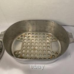 Vintage Magnalite Wagner Ware Sidney 4627-M Oval Dutch Oven Roaster with Lid