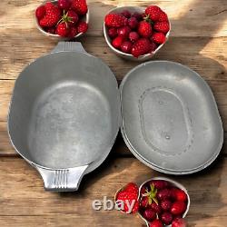 Vintage Magnalite Wagner Ware Sidney Aluminum 4263 4 Qt Roasterette Dutch Oven