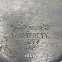 Vintage Magnalite Wagner Ware Sidney Aluminum 4263 4 Qt Roasterette Dutch Oven
