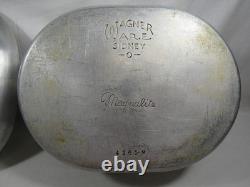 Vintage Magnalite Wagner Ware Sidney O 4265-M Oval Granny Dutch Oven With Lid
