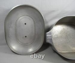 Vintage Magnalite Wagner Ware Sidney O 4265-M Oval Granny Dutch Oven With Lid