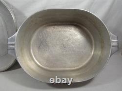 Vintage Magnalite Wagner Ware Sidney O 4265-M Oval Granny Dutch Oven With Lid