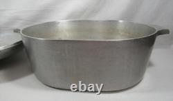 Vintage Magnalite Wagner Ware Sidney O 4265-M Oval Granny Dutch Oven With Lid