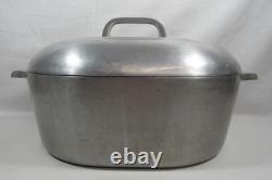 Vintage Magnalite Wagner Ware Sidney O 4265-M Oval Granny Dutch Oven With Lid