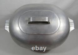 Vintage Magnalite Wagner Ware Sidney O 4265-M Oval Granny Dutch Oven With Lid
