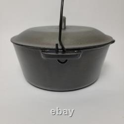 Vintage Ozark St Louis MO Union Made No 8 Cast Iron Dutch Oven with Lid