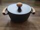 Vintage Richard Nissen Cast Iron Dutch Oven Pot M4313 With Lid Teak Denmark