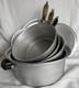 Vintage Set Of 4 Wear Ever Pans 1 Dutch Oven With Lid 3 Saucepans With 2 Lids