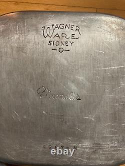 Vintage Wagner Magna Lite Large Roaster Dutch Oven 4267-M Whit LID &trivet 13 QT