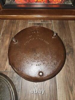 Vintage Wagner Ware #10 Tite-Top 3 Legged Dutch Oven & Handle Pat'd Mar 16, 1920