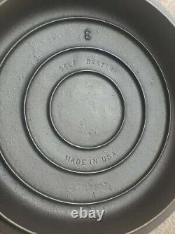 Vintage Wagner Ware #8 Cast Iron Dutch Oven withGriswold Dome Lid 1280A