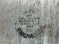 Vintage Wagner Ware Magnalite 4265-8 Qt. Roaster Dutch Oven Aluminum Pan Trivet