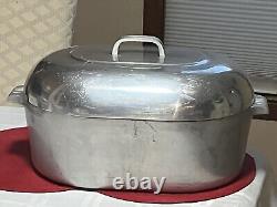 Vintage Wagner Ware Magnalite 4269 M Oval Turkey Roaster Dutch Oven 17 Qt 20 Lg