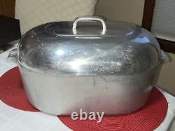 Vintage Wagner Ware Magnalite 4269 M Oval Turkey Roaster Dutch Oven 17 Qt 20 Lg