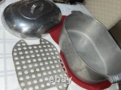 Vintage Wagner Ware Magnalite 4269 M Oval Turkey Roaster Dutch Oven 17 Qt 20 Lg