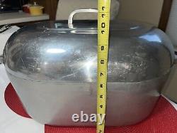 Vintage Wagner Ware Magnalite 4269 M Oval Turkey Roaster Dutch Oven 17 Qt 20 Lg