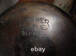 Vintage Wagner Ware Sidney -0- #1266 Small Size #6 Dutch Oven Art Deco Drip Lid