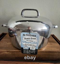 Vintage Wagner Ware Sidney O Magnalite 4248-M 5 Quart Dutch Oven with Lid