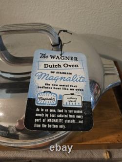Vintage Wagner Ware Sidney O Magnalite 4248-M 5 Quart Dutch Oven with Lid