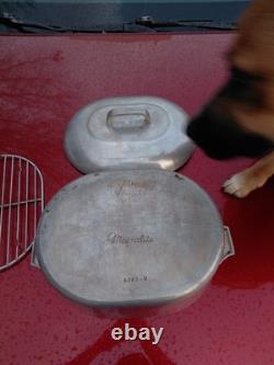 Vintage Wagner Ware Sidney O Magnalite 4265-M Roaster Dutch Oven withLid 8 Qt