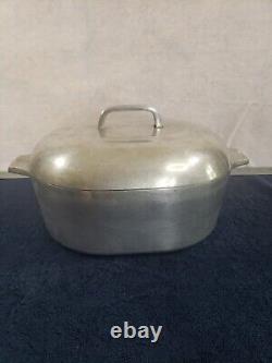 Vintage Wagner Ware Sidney O Magnalite 4265-P Roaster Dutch Oven + Lid & Trivet