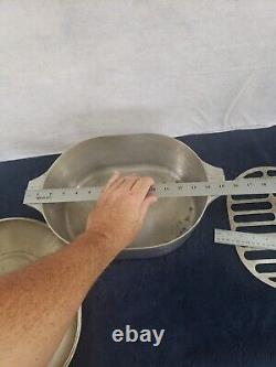 Vintage Wagner Ware Sidney O Magnalite 4265-P Roaster Dutch Oven + Lid & Trivet