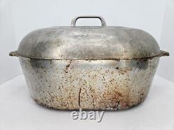 Vintage Wagner Ware Sidney O Magnalite 4267-P Roaster Dutch Oven & Lid READ PICS