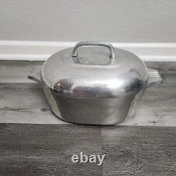 Vintage Wagner Ware Sydney -0- Magnalite 4263 Oval Roaster Dutch Oven With Lid