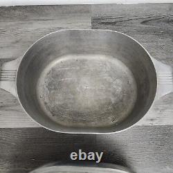 Vintage Wagner Ware Sydney -0- Magnalite 4263 Oval Roaster Dutch Oven With Lid