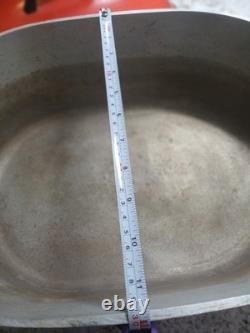Vtg Club Dutch Oven 12 Qt -+ LID Jumbo Turkey Roaster- Red- Guc