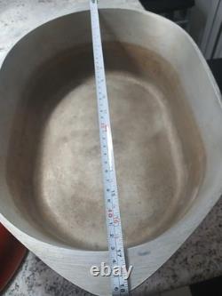 Vtg Club Dutch Oven 12 Qt -+ LID Jumbo Turkey Roaster- Red- Guc