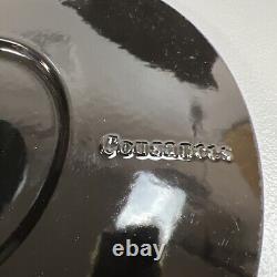 Vtg Cousances #29 Black Enameled Cast Iron Dutch Oven France Le Creuset (Read)