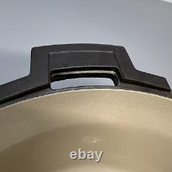 Vtg Cousances #29 Black Enameled Cast Iron Dutch Oven France Le Creuset (Read)