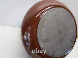 Vtg Dansk Brown Kobenstyle Enamel Dutch Oven Soup Stock Pot Lid MCM 8.5 7 QT