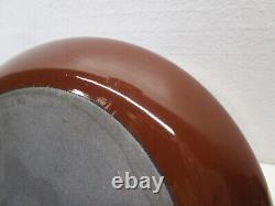 Vtg Dansk Brown Kobenstyle Enamel Dutch Oven Soup Stock Pot Lid MCM 8.5 7 QT