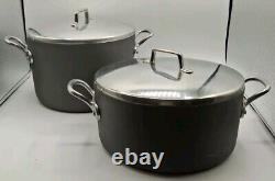 Vtg Magnalite GHC 75 Qt Dutch Oven withLid & trivet Anodized Aluminum Stock Pots