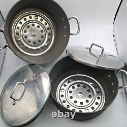 Vtg Magnalite GHC 75 Qt Dutch Oven withLid & trivet Anodized Aluminum Stock Pots