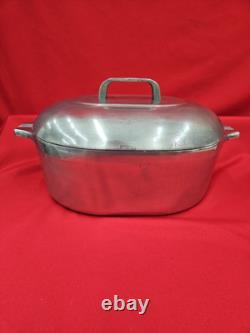 Vtg Magnalite GHC 8 Quart 7.5 Liters Aluminum Roaster Dutch Oven Cajun Pan Usa