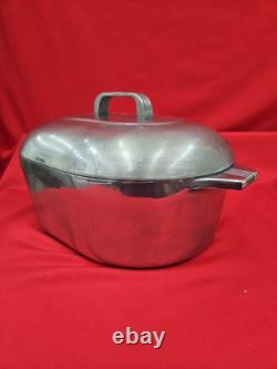 Vtg Magnalite GHC 8 Quart 7.5 Liters Aluminum Roaster Dutch Oven Cajun Pan Usa
