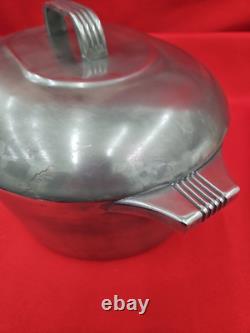 Vtg Magnalite GHC 8 Quart 7.5 Liters Aluminum Roaster Dutch Oven Cajun Pan Usa
