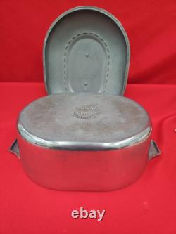 Vtg Magnalite GHC 8 Quart 7.5 Liters Aluminum Roaster Dutch Oven Cajun Pan Usa