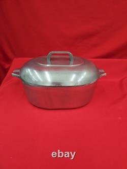 Vtg Magnalite GHC 8 Quart 7.5 Liters Aluminum Roaster Dutch Oven Cajun Pan Usa