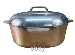 Vtg Magnalite Roaster Dutch Oven GHC with Lid and Trivet USA