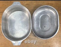 Vtg Magnalite Roaster Dutch Oven GHC with Lid and Trivet USA
