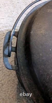 Vtg WAGNER WARE No 8 Drip Drop Roaster Cast Iron Dutch Oven Cooking Pan & Lid